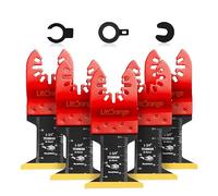 Litorange Titanium Oscillating Multi tool Blades, Universal Quick Release Saw Blades for Cutting Hard Materials Metal Nails Screws Wood and Plastic