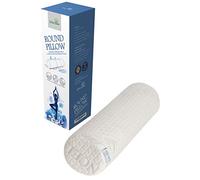 LitoTree Comfort Memory Foam Neck Roll and Cervical Bolster Round Pillow with Removable Washable Soft Cover for Spine and Neck Back Lumbar Leg Vertebra Support (18x6 inch Pillow)
