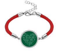 Lits Mathematical Formulas Calculus Painted Lucky Red String Bracelet Rope Bracelet Handmade