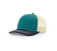 LITSSIN Snap Back Trucker Hat for Men Women, Adjustable Trendy Baseball Cap for Running, Workout, Outdoor Sports, Turquoise-khaki, One size