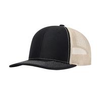 LITSSIN Snap Back Trucker Hat for Men Women, Adjustable Trendy Baseball Cap for Running, Workout, Outdoor Sports, Black-khaki, One size