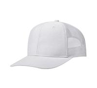 LITSSIN Snap Back Trucker Hat for Men Women, Adjustable Trendy Baseball Cap for Running, Workout, Outdoor Sports, White, One size