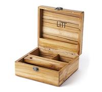 LITT Stash Box - Wooden Accessory Storage Box for Discreet Accessory Storage Handcrafted Organiser | Stash boxes (Teak)