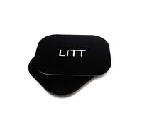 LITT Storage Metal Tray with Magnetic Lid | The Smart and Secure Way to Organise your essentials and Store | Compact Storage Tray for Accessories, Hidden Organiser | Small Black