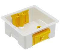 Litt up Single Dry Lining Back Box/Pattress Box 35mm 1 Gang, White, Premium Quality Strong Box