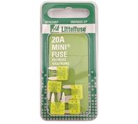 Littelfuse MIN297 Series 20-amp Mini Blade Fuse - Pack of 5