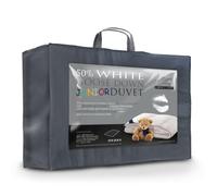Littens 4.5 Tog Junior Cot Bed Duvet Quilt, 50% Goose Down & Feather, 280TC Cotton, Kids, Toddler (120cm x 150cm)