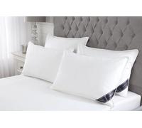 Littens 4 Pack Natural Goose Feather & Down Pillows, 230TC Cotton Case, Down Proof, Piped Edge