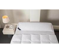 Littens 4ft6 Body Bolster Orthopaedic Pregnancy Duck Feather & Down Pillow, 100% Cotton Case, Down Proof (50cm x 137cm)