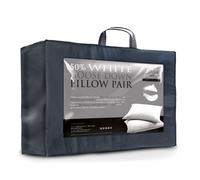 Littens 50% Goose Down & Feather Pair Pillows 280Tc Cotton, Down Proof (48Cm X 74Cm)