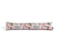 Littens Comic Book Christmas Woven Tapestry Door Window Draft Draught Excluder, Luxury Velvet Back, Thermal, Insulation, Energy Efficient, 90cm (36") Hand Made In UK