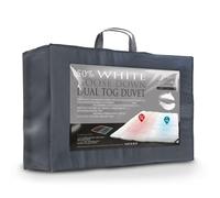 Littens Dual Zone 9 & 13.5 Tog Superking Bed Size Ultimate 50% Goose Down & Feather Down Duvet Quilt, 280TC Down-Proof Cotton, Energy Efficient, Warm & Cool 260cm x 220cm