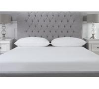 Littens Duck Feather & Down Pillow Pair, 230TC Cotton, Down Proof, Piped Edge 48cm x 74cm (19" x 29") Essentials