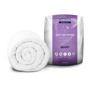 Littens Essentials 2.5 Tog Single Bed Soft Like Down Duvet Quilt, Hypo-Allergy Hollowfibre Lightweight Summer (135cm x 200cm)