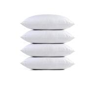 Littens Essentials 4 Pack Quilted Luxury Hotel Quality Respond Bounce Back Hollowfibre Support Side Sleeper Pillows, Embossed Soft Touch Casing, Machine Washable Made In UK 48cn x 74cm (19" x 29")