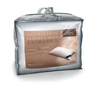 Littens Extra Fill Duck Feather & Down Pillow, 230Tc Cotton, Side Sleeper 48Cm X 74Cm