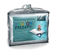 Littens Junior Cot Bed Goose Feather & Down Pillow, Kids, Toddler, Cotton (40Cm X 60Cm)