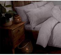 Littens Luxury 12" Extra Deep Silver Grey Teddy Fleece Fur 4ft Small Double Size Fitted Bed Sheet, Soft Cosy Bedding, Thermal Warm, Energy Efficient, 30cm Elasticated Side (122cm x 190cm)