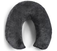 Littens Luxury Charcoal Grey V Shaped Teddy Fleece Fur Cosy Thermal Body Neck Support Pregnancy Orthopaedic Pillow 80cm x 25cm x 20cm (32" x 10" x 8")