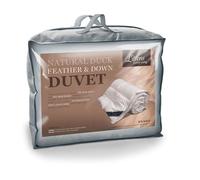 Littens - Luxury Duck Feather and Down Duvet Quilt, 15 Tog, Single Bed Size, 230TC 100% Cotton Anti-Dust Mite & Down-Proof