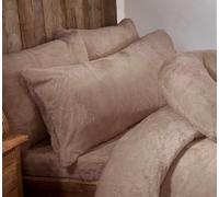 Littens Luxury Mink 3ft Single Bed Size Teddy Fleece Fur Soft Cosy Body Bolster Long Pillowcase, Thermal Warm, Nursing Pregnancy 50cm x 90cm (20" x 36")
