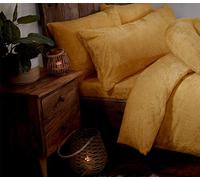 Littens Luxury Ochre Yellow Super King Size Teddy Fleece Fur Soft Cosy Pair Pillowcases Thermal Warm, 50cm x 90cm (20" x 36")