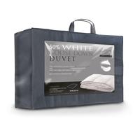 Littens Luxury Ultimate Collection 4.5 Tog Superking Bed Size 50% White Goose Down & Feather Natural Duvet Quilt 280TC 100% Cotton, Down Proof (260cm x 220cm)