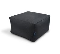 Littens Slate Grey Linen Look Square Footstool Bean Bag Pouffe Ottoman Low Seat 45Cm X 45Cm X 25Cm