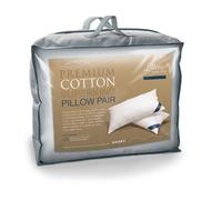 Littens Super King Premium Cotton Dual Blend Microfibre Filled Pair Pillows, 50Cm X 90Cm