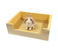 Litter Box Bunny - Stainless Steel Grids Low Entry Detachable,Small Animal Potty Toilet | for Ferrets Chinchillas Hedgehogs Mice Squirrel