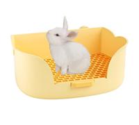 Litter Box For Bunny - Spray-Proof Semi-Enclosed Litter Box Bunny Accessories - Training Toilet Pan, Small Animal Bedding For Chinese New Year, Valentine's Day