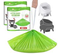 Litter Box Liners 100 count Compatible with Neakasa M1 and Petpivot Self Cleaning Cat Litter Box Drawstring Cat Litter Bags Heavy Duty Tear Resistant for Cat Litter Waste Receptacles 27" x 13"