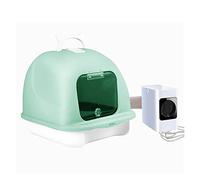 Litter Box- Pet Drying Box Dryer Blowing Water Machine Home Small Cats Dogs Bathing Blowing Box,Non-Sticky Anti-Leakage(Green)