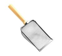 Litter Box Scooper - Metal Handle, Poop Sifter, Pet Shovel | Heavy-duty Stainless Scoop With Comfy Grip, Sifting Tool For Multi-cat Homes Chicken Cages Small Pets Rabbit Ferret Hamster Coop