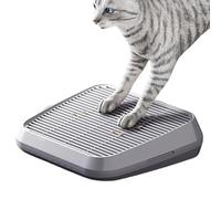 Litter Box Step ABS Cat Steps For Litter Box 35x31cm Pet Toilet Step Elevated Non-Slip Tray With Filter Function Cat Trapping Mat Footboard, Waterproof Kitten Toilet Front Stool For Home