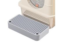 Litter Box Step, Double Layered Litter Trapper with Filter Function, 12.6 x 6.3 x 1.57 inches Bunny Litters Mat, Waterproof Home Kitten Toilet Ramp Pedal for Pet, Bunny, Animal