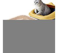 Litter Box Step | Easy Clean Surfaces | 46x30x9cm | Cat Litter Box Collection Pedal | Storage Trap Design | Practical Use | For Home Apartment Balcony
