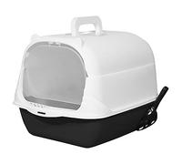 ＡＷＨＡＯ Litter Box with Hood-Lid, Pet Litter Box, Fully Enclosed Litter Box with Front Door Flap, Access, Handheld Black