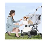 Litter Boxes- Pet Trolley, Dog and Cat Out Collapsible Transparent Trolley, Pet Trolley Cat Litter Box
