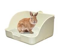 Litter Boxes, Rabbit Litter Box, 11x9x6" Cage Mount Bunny Box, Spill-Proof PP Rabbit, Detachable Washable Non-Toxic Bunny, Small Animal for Hamster, Guinea Pig