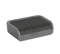 Litter Containment Cat Litter Mat Tray Pad Board With Arched Grid Brushing Surface And Catch Basin EVA Detachable Washable Form Suitable for cat owners, Dark Gray, 30.5 20.5 9cm