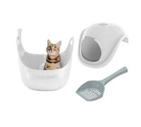 Litter Genie Cat Litter Box White With Scoop And Box Hood