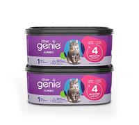 Litter Genie Jumbo Refill Bags (2-Pack) | Multi-Layers of Odor-Barrier Technology | 1 Square Refill Cartridge Lasts Up to 4 Months Per Cat