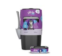 Litter Genie Plus Pail, Ultimate Cat Litter Disposal System, Locks Away odors, Includes One Refill, Black,Small