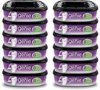 Litter Genie Ultimate Cat Litter Disposal System Refills, Lock Away Odors, Purple,12 Cartridges