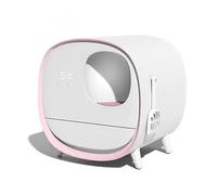 Litter Pan Cat litter box fully enclosed automatic drawer toilet extra large cat supplies(Pink)