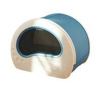 Litter Pan Extra Large Cat Litter Pan Fully Enclosed Box Stink-proof Splash-proof Drawer with Scoop Tidy and Easy to Clean(Blue)