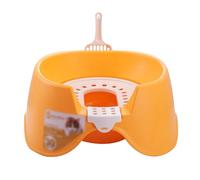 Litter Pan Open Double Litter Pan, Toilet Style Cat Box, Splash-proof Pet Supplies, Top Kitty for Easy to Clean(Green)