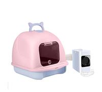 Litter Pan Pet Drying Box Dryer Blowing Water Machine Home Small Cats Dogs Bathing(Pink)