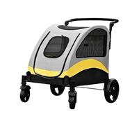 Litter Pan Pet Trolley, Medium and Large Dogs Can Be Folded Cats and Go Out To Walk 4 Wheels